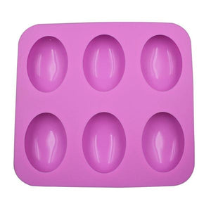 6 Cavity Dome Egg Silicone Soap Mold