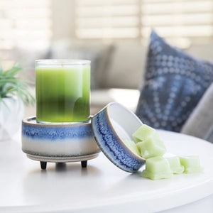 2 in 1 Blue Ombre Wax Tart and Candle Warmer