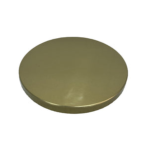 gold metal candle lid