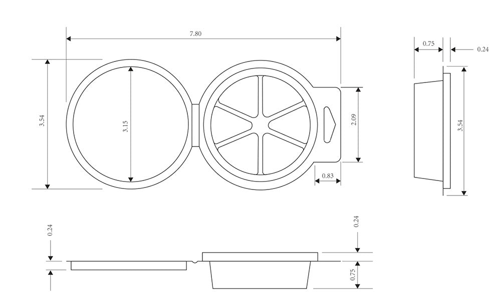 Pie Clamshell Wax Tart Mold Pro Candle Supply