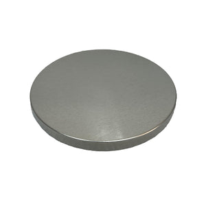 silver metal candle lid