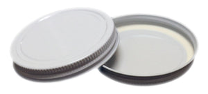 70-400 White Metal CT Lid for candle jars
