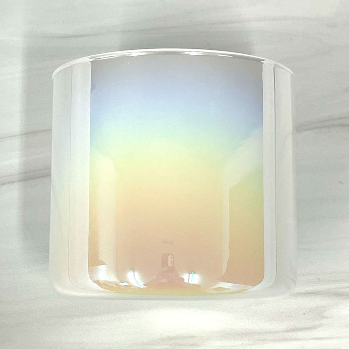 3 Wick Tumbler Candle Jar Iridescent White