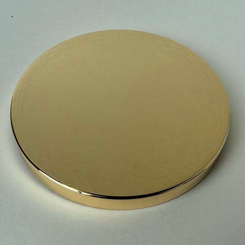 Candle Jar Lid Mirror Gold 105mm 3 wick jar lid