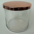 Candle Jar Lid Mirror Rose 105mm 3 wick jar lid