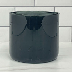 charcoal gray 3 wick candle jar