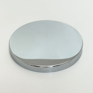 silver chrome candle top