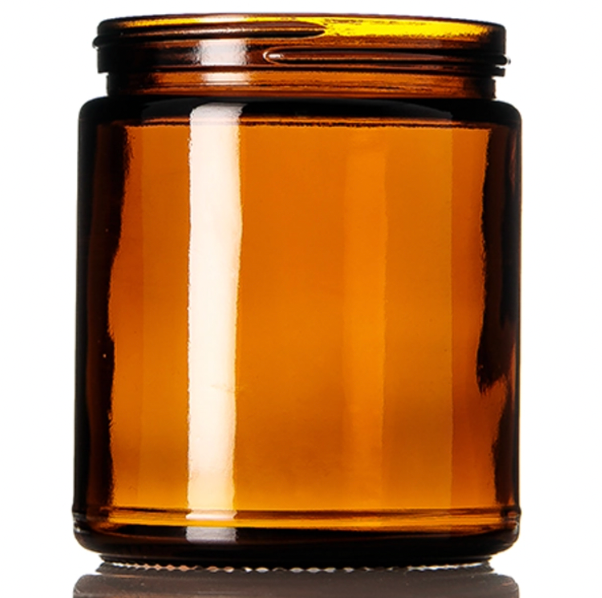 9 oz. Straight Sided Candle Jar Amber Pro Candle Supply