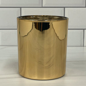 gold candle jar