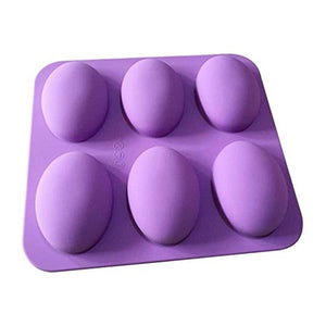 6 Cavity Dome Egg Silicone Soap Mold