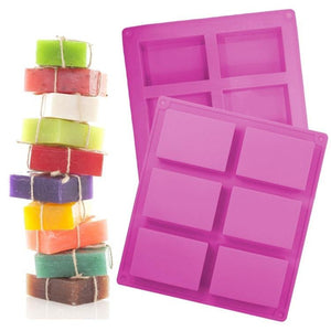 6 cavity rectangle silicone mold