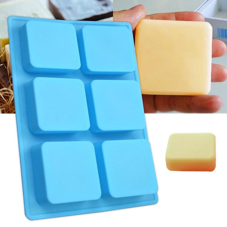 Square 2x2 Silicone Mold: 6 Cavity - Wholesale Supplies Plus