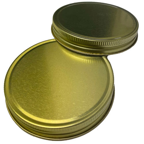 89-400 Gold Metal CT Lid with Plastisol Liner