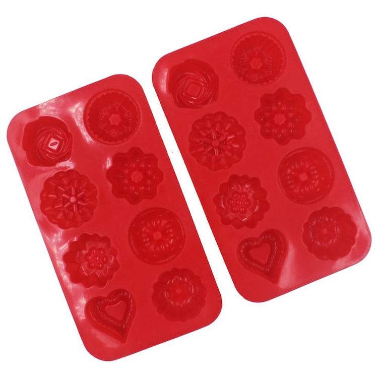 Soap Mold 7.75X10.25 5 Cavity Hearts