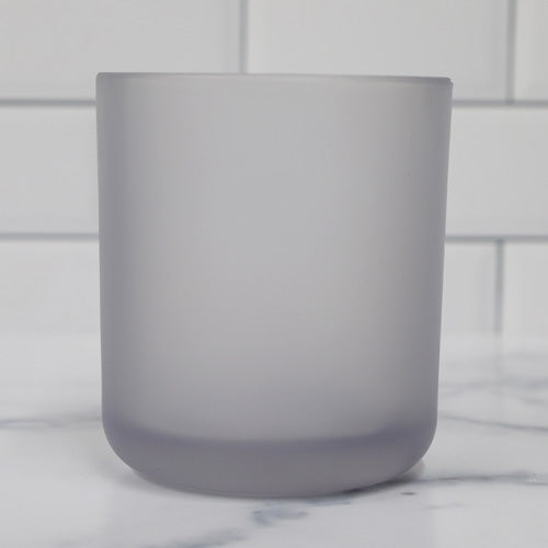 Clear Frosted Candle Jar Tumbler Large