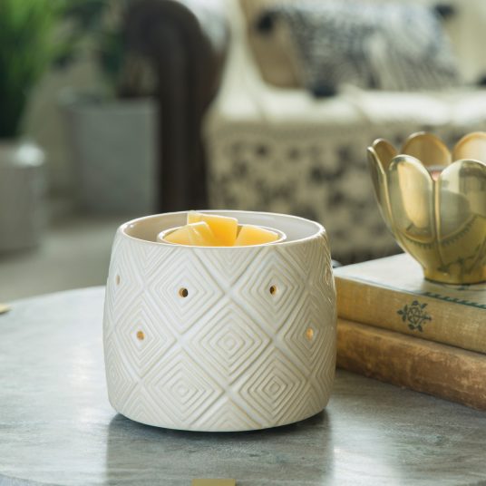 Wax Melt/Wax Tart Warmer - With Removable Dish - Lattice