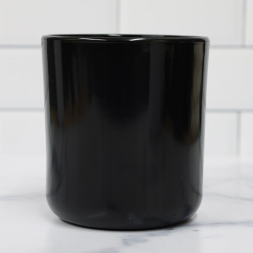 Black Gloss Candle Jar Tumbler Large