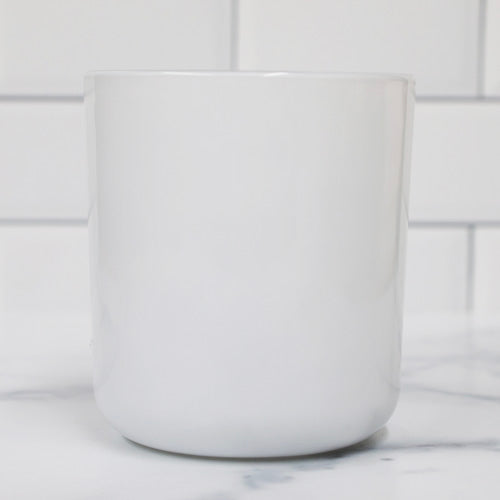 White Gloss Candle Jar Tumbler Large