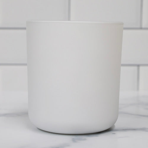 White Matte Candle Jar Tumbler Large