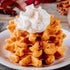 pumpkin maple nut waffles