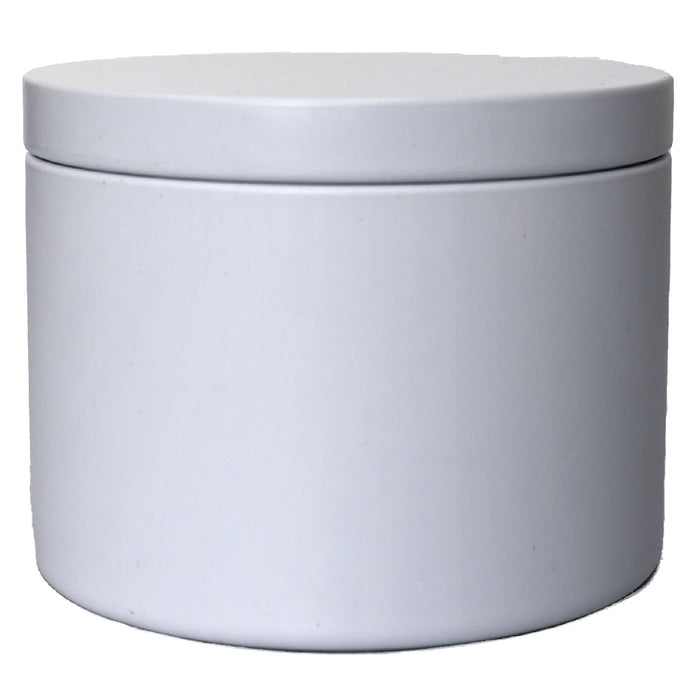 True Candle 24x Premium Matte White Candle tin 8 oz | The Original Edgeless  Cylinder | Matte Finish Outside and Inside | Premium Candle containers 